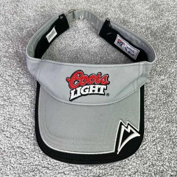 Coors Lite Visor The Game Gray Adjustable Strap Back One Size Golf NASCAR - Picture 1 of 9